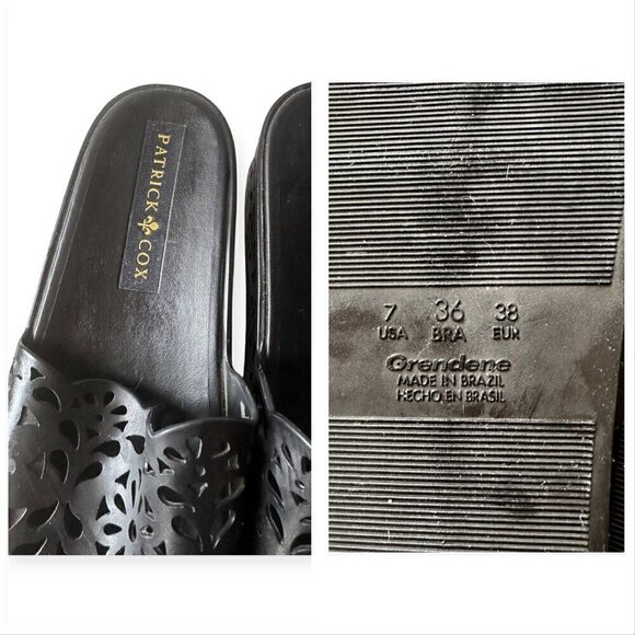 Vintage 90s Patrick Cox Jelly Flatform Wedge Slide, Size 38EU/7US - Picture 8 of 13